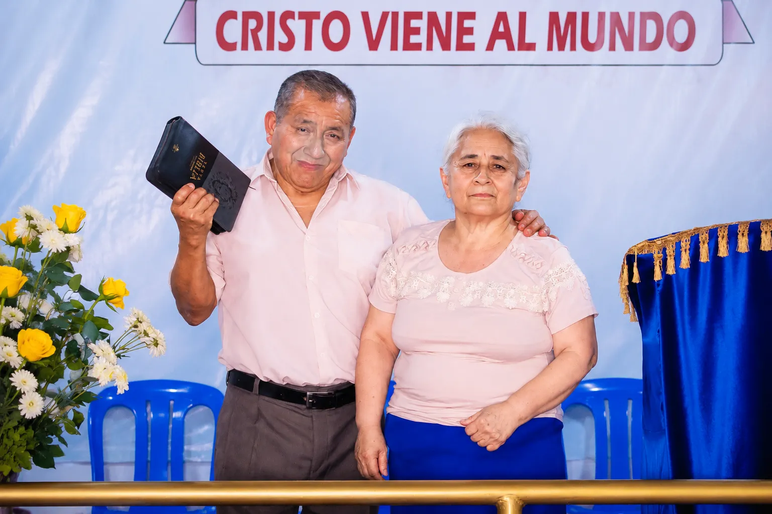 Pastor César de la iglesia evangélica I.M.P. Jesús Mi Salvador en Chepén